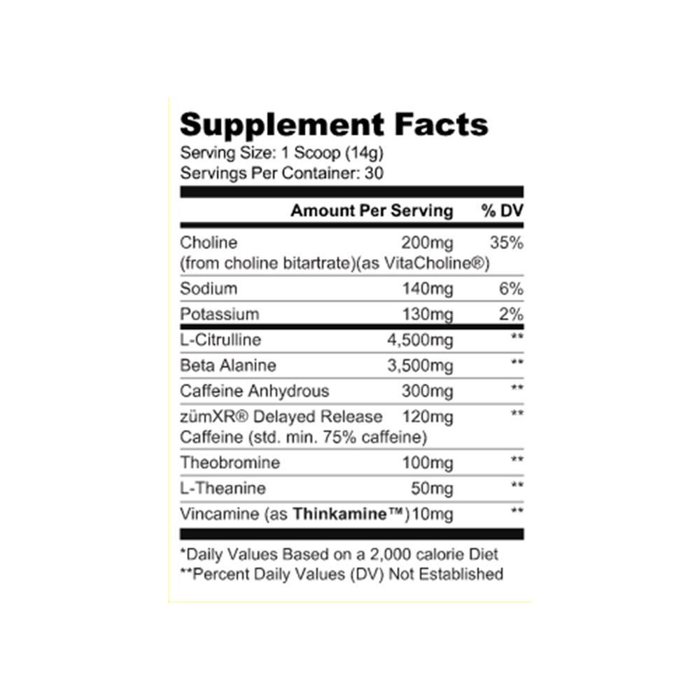 RYSE - Loaded Pre - Canada's Best Online Supplements Store, My Supplements.ca, Ryse Loaded Pre Supplements Label 