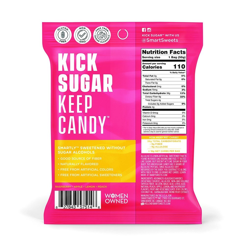Nutrition Facts, Smart Sweets, Candies, Best Online Supplement Store, My Supplements