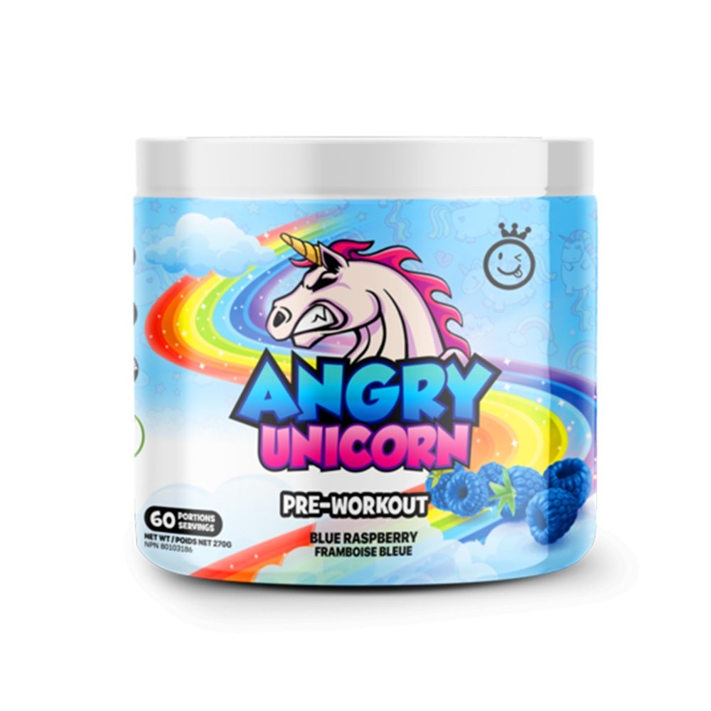 Yummy Sports, Blue Raspberry Flavor, Best Pre-Workout Supplements, Online Supplements, Angry Unicorn, My Supplements