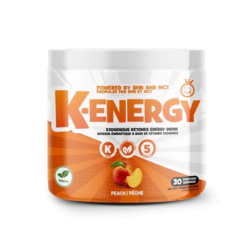 Yummy Sports, K-Energy, Peach Flavor, Best Energy Drink Canada, Canada's Best Online Supplements Store, My Supplements
