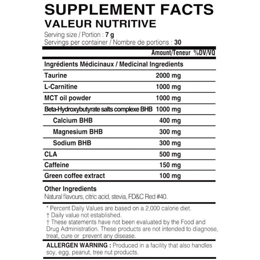 Supplement Facts, Yummy Sports, K-Energy, Canada's Best Online Supplements Store, Energy Drink, My Supplements